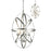 Z-Lite Aranya 4 Light Pendant, 19.69x19.69x30", Brushed Nickel, Opal - 6027-4L-BN