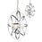 Z-Lite Aranya 4 Light Pendant, 19.69x19.69x30", Chrome, Matte Opal - 6027-4L-CH