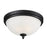 Z-Lite Arshe 3 Light Flush Mount, Café Bronze, White Watermark - 603F3