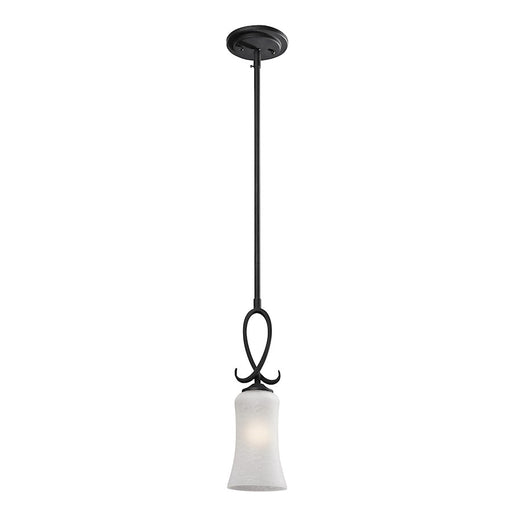 Z-Lite Arshe 1 Light Mini Pendant, Café Bronze, White Watermark - 603MP