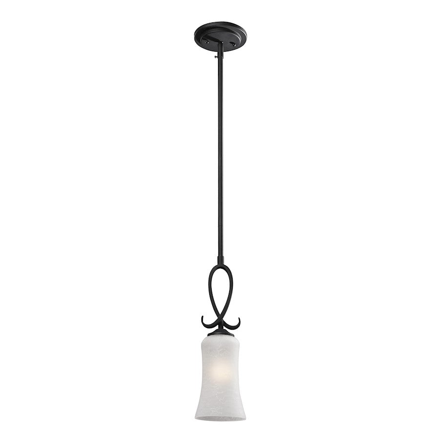 Z-Lite Arshe 1 Light Mini Pendant, Café Bronze, White Watermark - 603MP