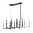 Z-Lite Gaultier 10Lt Linear Chandelier, Matte Black/Mordern Gold - 6100-10L-MB