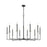 Z-Lite Gaultier 10 Light Chandelier, Matte Black/Mordern Gold