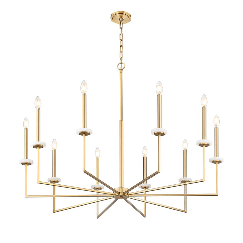 Z-Lite Gaultier 10 Light Chandelier, Mordern Gold