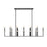 Z-Lite Gaultier 12Lt Linear Chandelier, Matte Black/Mordern Gold