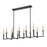 Z-Lite Gaultier 12Lt Linear Chandelier, Matte Black/Mordern Gold