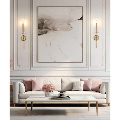 Z-Lite Gaultier 1 Light Wall Sconce, Mordern Gold