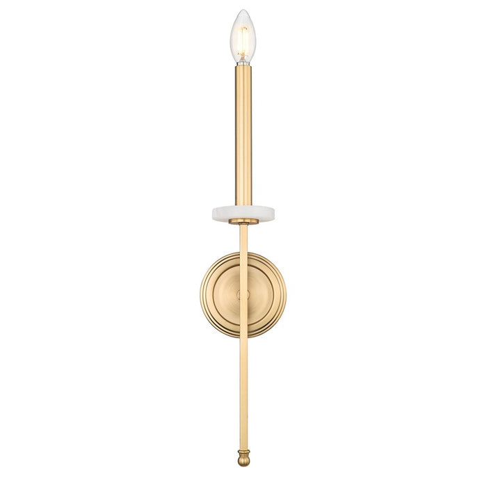 Z-Lite Gaultier 1 Light Wall Sconce, Mordern Gold