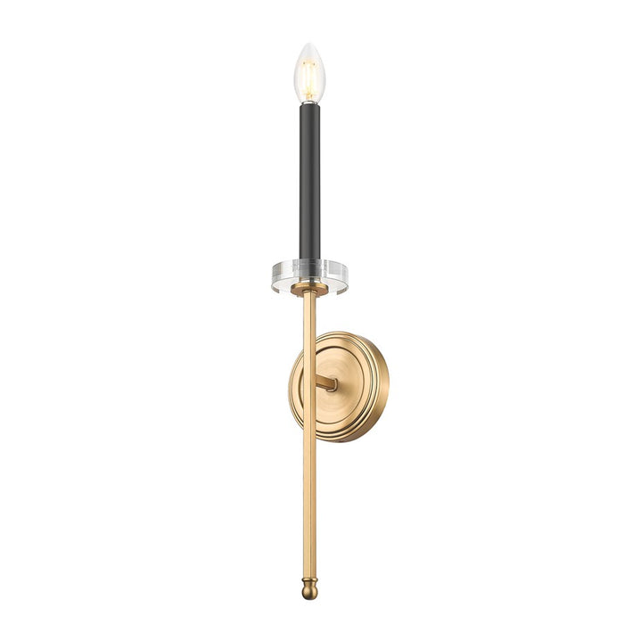 Z-Lite Gaultier 1 Light Wall Sconce, Mordern Gold