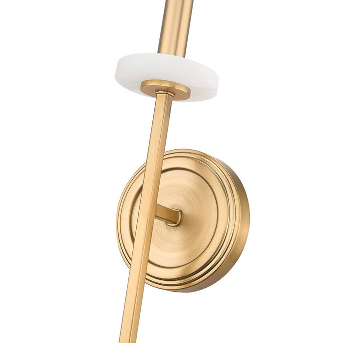 Z-Lite Gaultier 1 Light Wall Sconce, Mordern Gold