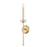 Z-Lite Gaultier 1 Light Wall Sconce, Mordern Gold