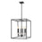 Z-Lite Gaultier 6 Light 22" Chandelier, Matte Black/Mordern Gold - 6100-21MB