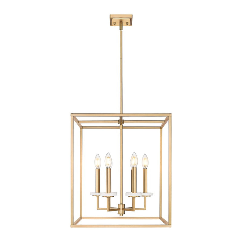 Z-Lite Gaultier 6 Light 22" Chandelier, Mordern Gold
