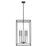Z-Lite Gaultier 6 Light 33" Chandelier, Matte Black/Mordern Gold
