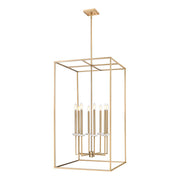 Z-Lite Gaultier 8 Light 45" Chandelier, Mordern Gold - 6100-44MGLD