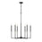 Z-Lite Gaultier 6 Light Chandelier, Matte Black/Mordern Gold - 6100-6MB