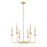 Z-Lite Gaultier 6 Light Chandelier, Mordern Gold