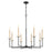 Z-Lite Gaultier 8 Light Chandelier, Matte Black/Mordern Gold