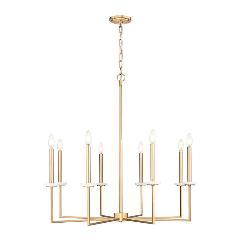 Z-Lite Gaultier 8 Light Chandelier, Mordern Gold - 6100-8MGLD