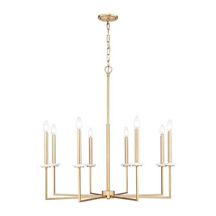 Z-Lite Gaultier 8 Light Chandelier, Mordern Gold - 6100-8MGLD