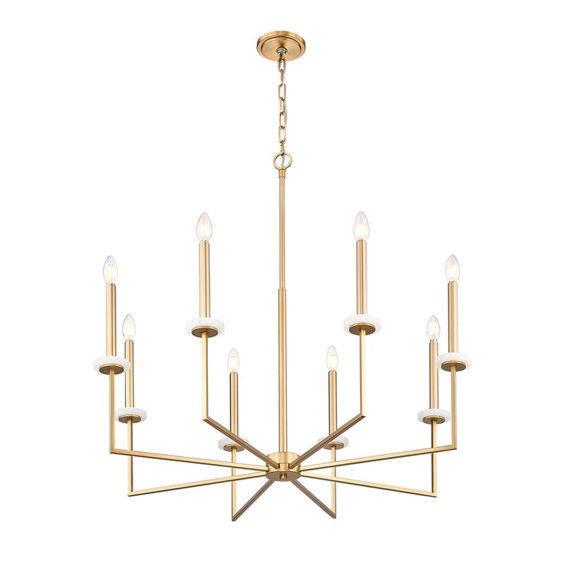 Z-Lite Gaultier 8 Light Chandelier, Mordern Gold