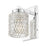 Z-Lite Jacqueline 1 Light Wall Sconce, Chrome /Clear Diamond