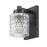 Z-Lite Jacqueline 1 Light Wall Sconce, Matte Black/Clear Diamond