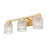 Z-Lite Jacqueline 3 Light Vanity, Modern Gold/Clear Diamond