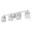 Z-Lite Jacqueline 4 Light Vanity, Brushed Nickel/Clear Diamond