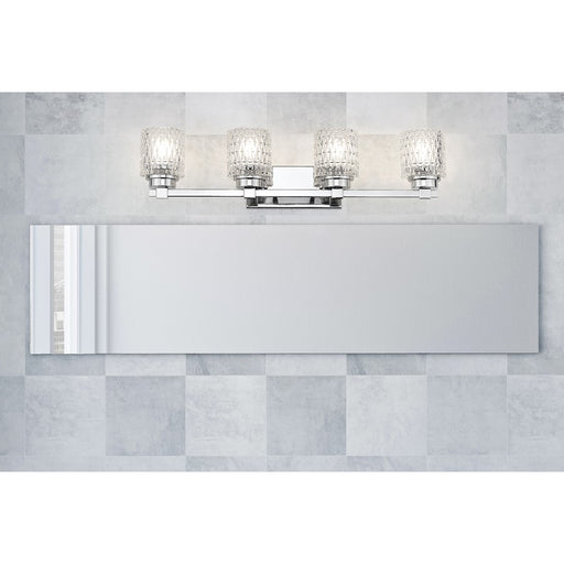Z-Lite Jacqueline 4 Light Vanity, Chrome /Clear Diamond