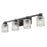 Z-Lite Jacqueline 4 Light Vanity, Matte Black/Clear Diamond