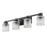 Z-Lite Jacqueline 4 Light Vanity, Matte Black/Clear Diamond