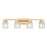 Z-Lite Jacqueline 4 Light Vanity, Modern Gold/Clear Diamond