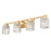 Z-Lite Jacqueline 4 Light Vanity, Modern Gold/Clear Diamond