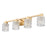 Z-Lite Jacqueline 4 Light Vanity, Modern Gold/Clear Diamond