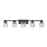 Z-Lite Jacqueline 5 Light Vanity, Matte Black/Clear Diamond