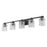 Z-Lite Jacqueline 5 Light Vanity, Matte Black/Clear Diamond
