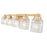 Z-Lite Jacqueline 5 Light Vanity, Modern Gold/Clear Diamond