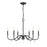 Z-Lite Toussant 6 Light 32" Chandelier, Matte Black - 6103-32MB