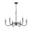 Z-Lite Toussant 6 Light 32" Chandelier, Matte Black