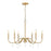 Z-Lite Toussant 6 Light 32" Chandelier, Mordern Gold - 6103-32MGLD
