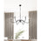 Z-Lite Toussant 6 Light 45" Chandelier, Matte Black
