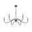 Z-Lite Toussant 6 Light 45" Chandelier, Matte Black