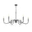 Z-Lite Toussant 6 Light 45" Chandelier, Matte Black