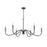 Z-Lite Toussant 6 Light 45" Chandelier, Matte Black