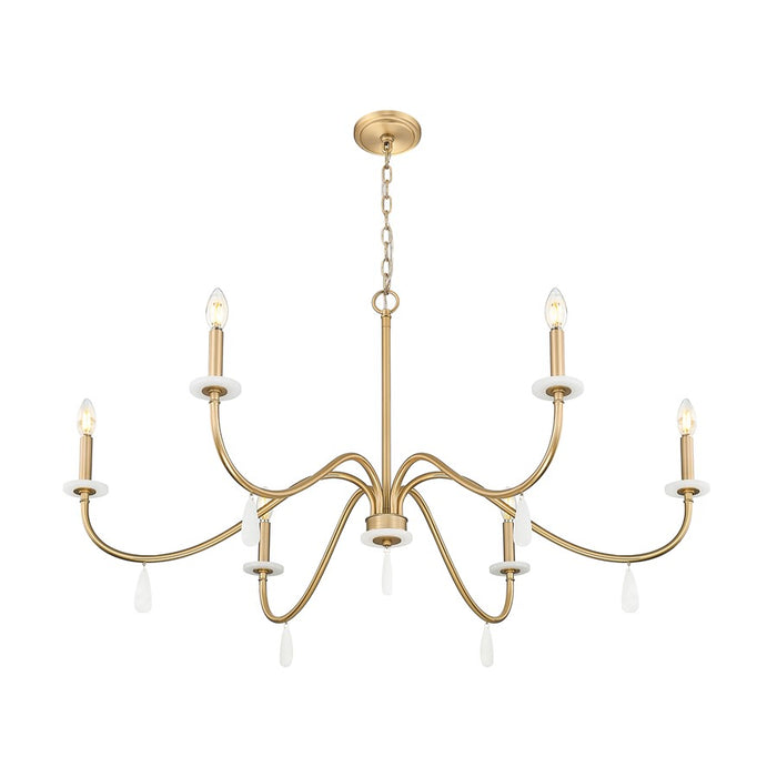 Z-Lite Toussant 6 Light 45" Chandelier, Mordern Gold