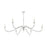 Z-Lite Toussant 6 Light 63" Chandelier, Brushed Nickel
