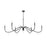 Z-Lite Toussant 6 Light 63" Chandelier, Matte Black