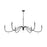 Z-Lite Toussant 6 Light 63" Chandelier, Matte Black