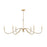 Z-Lite Toussant 6 Light 63" Chandelier, Mordern Gold - 6103-63MGLD